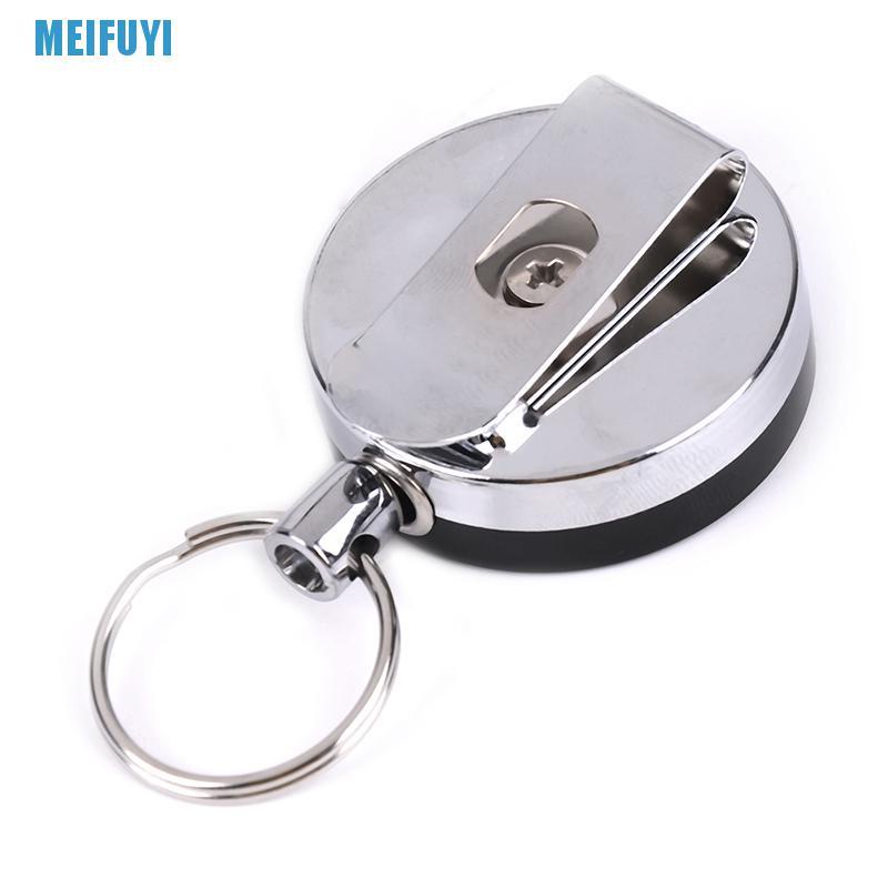 Móc Chìa Khóa Bằng Thép Có Dây Co Giãn Có Thể Thu Gọn Tiện Dụng