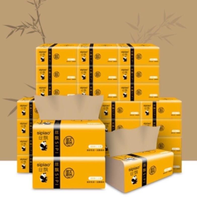thùng 30  gói giấy ăn gấu trúc Sipiao siêu đại -FREE SHIP