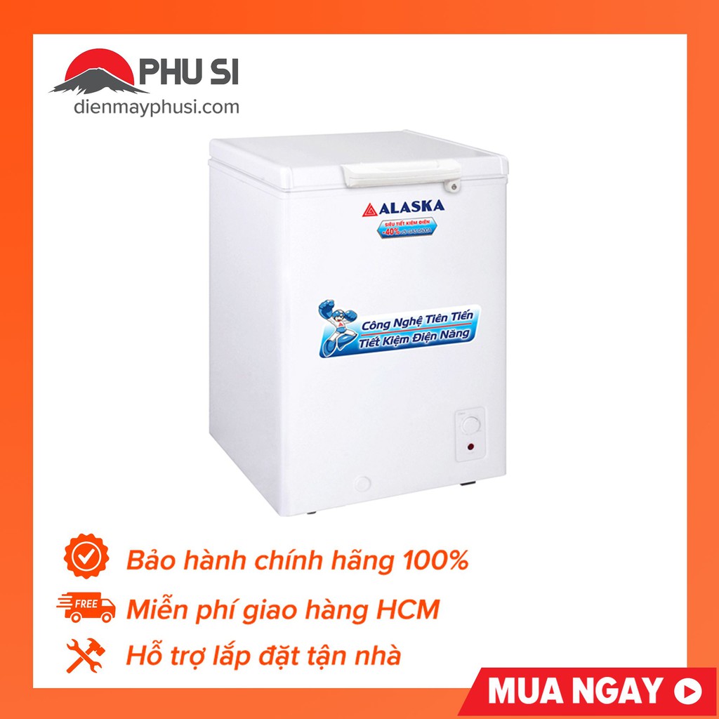 [Chỉ giao HCM] Tủ Đông Alaska 150 Lít BD-150