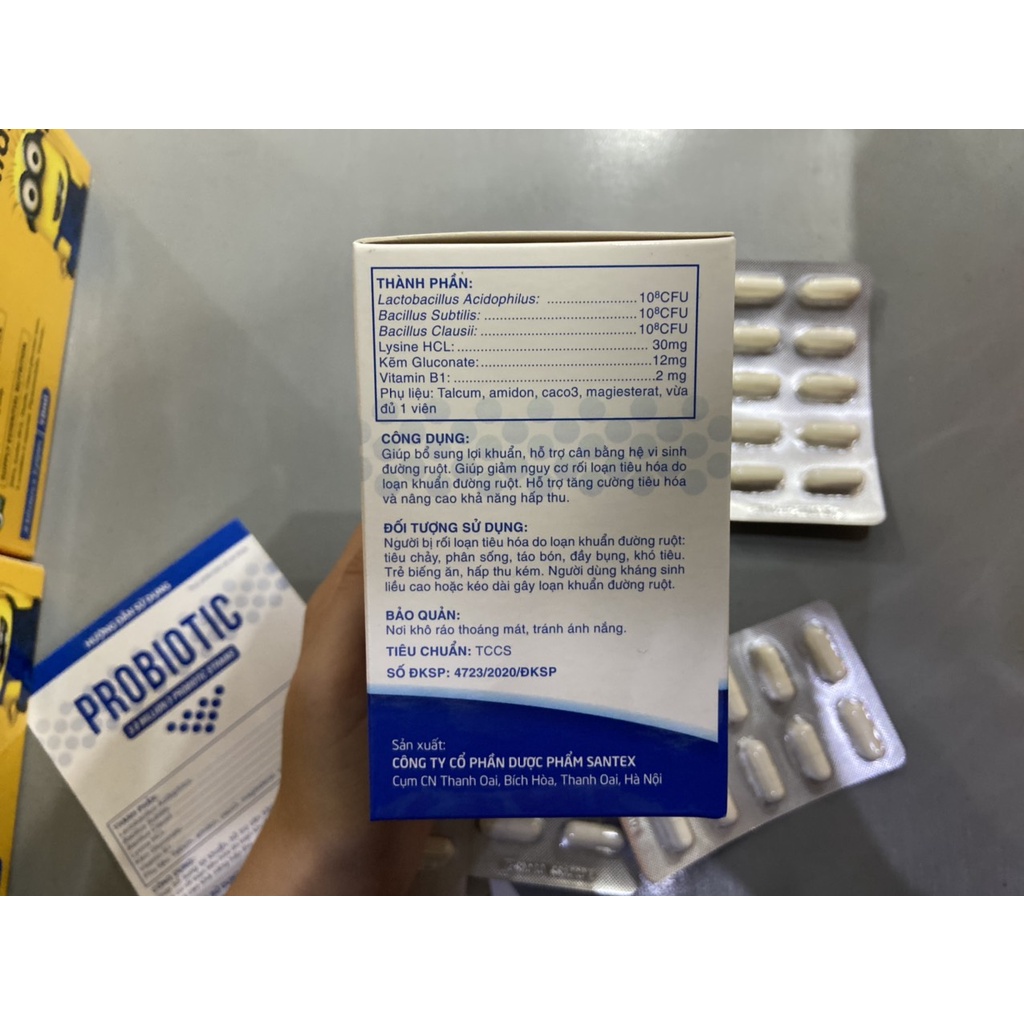 PROBIOTIC hỗ trợ tăng cường tiêu hóa và tăng hấp thu hộp 100 VIÊN