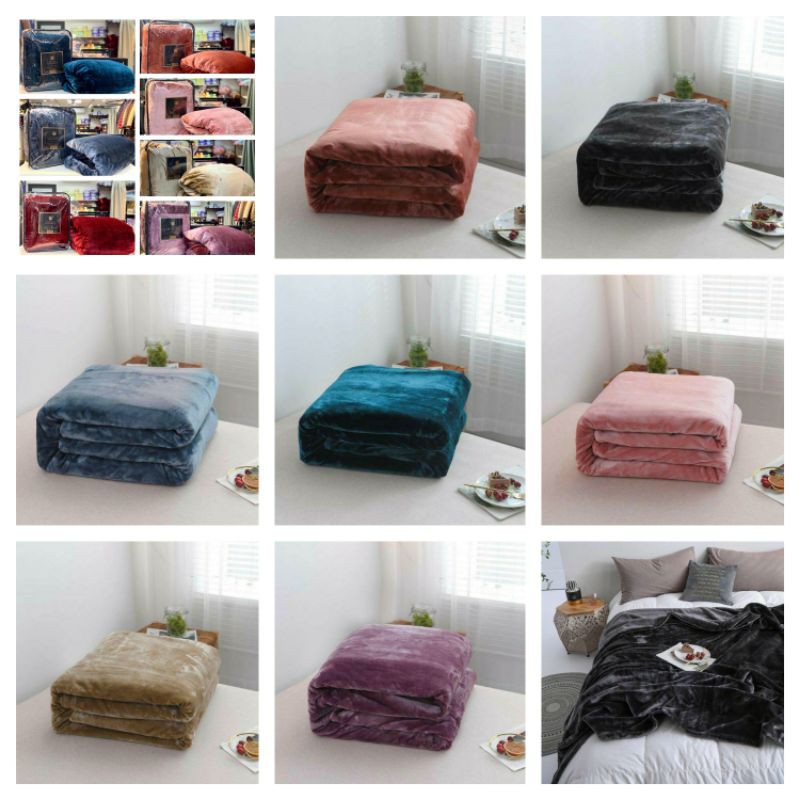 FREESHIP50K Thanh lý CHĂN LÔNG THỎ SIÊU MỀM MỊN BAO ĐẸP (2,3-2,5kg)