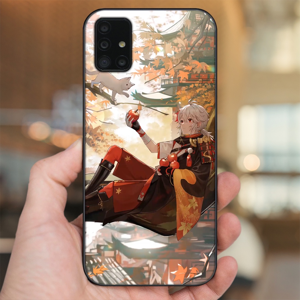 Ốp lưng Samsung A51, A71 viền đen in hình Kazuha Genshin Impact