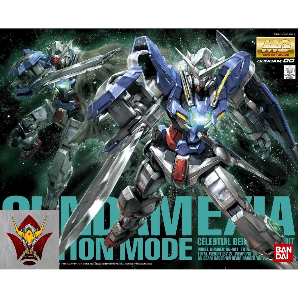 Gundam Bandai MG Exia Ignition Mode Gn-001 Gundam 00 Mô Hình Nhựa Đồ Chơi Lắp Ráp Anime Nhật Tỷ lệ 1/100