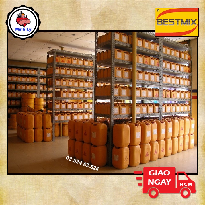 Can 5 Lít Phụ Gia Siêu Dẻo Super R7 Tăng Cường Độ Cho Bê Tông Bestmix Tương Đương Với Sikament R-7 N Hãng Sika