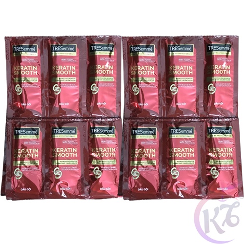 Combo 6 dây Dầu Gội Tresemme vào nếp mượt mà gói 7g - dây 10 gói - chăm sóc nuôi dưỡng tóc chuẩn sal