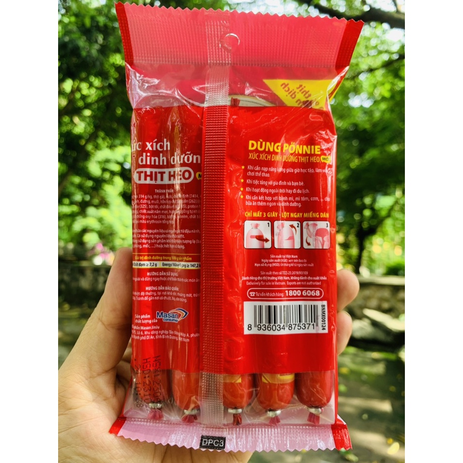 GÓI XÚC XÍCH PONNIE 105GR (5 cây x 21g)