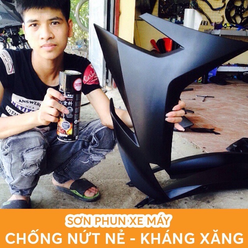 Sơn Sịt SAMURAI Màu Đen Nhám