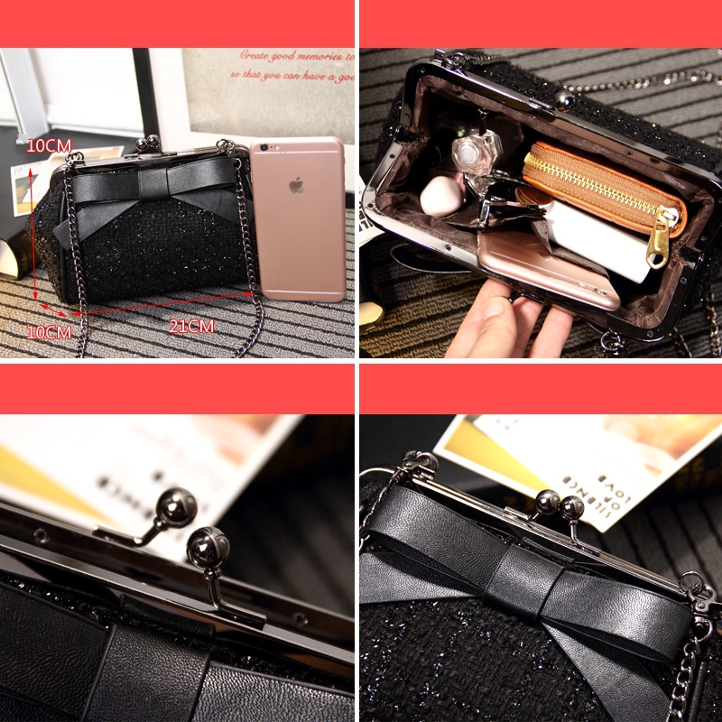 Túi đeo vai IELGY có dây đeo dạng xích cao cấp thời trang dành cho nữ