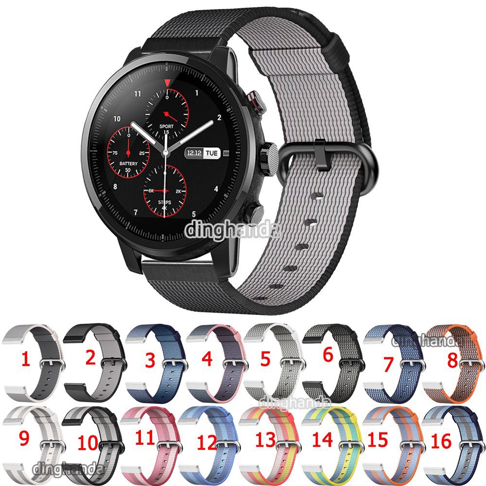 Dây đeo nylon phong cách thể thao cho đồng hồ Huami Amazfit Stratos 2