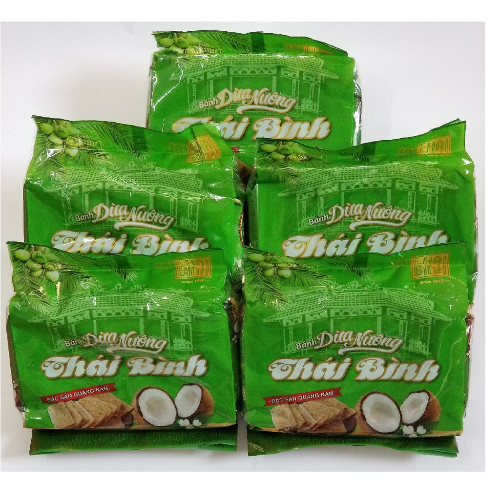 Combo 5 gói bánh dừa nướng Quảng Nam 180g