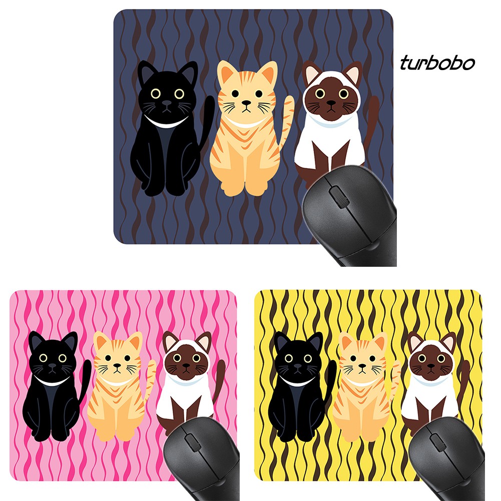 Tấm Lót Chuột Máy Tính Chống Trượt Hình Mèo Dễ Thương