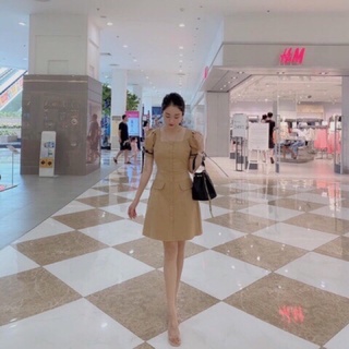 Váy tiểu thư cổ vuông / váy chữ A / mina’s house