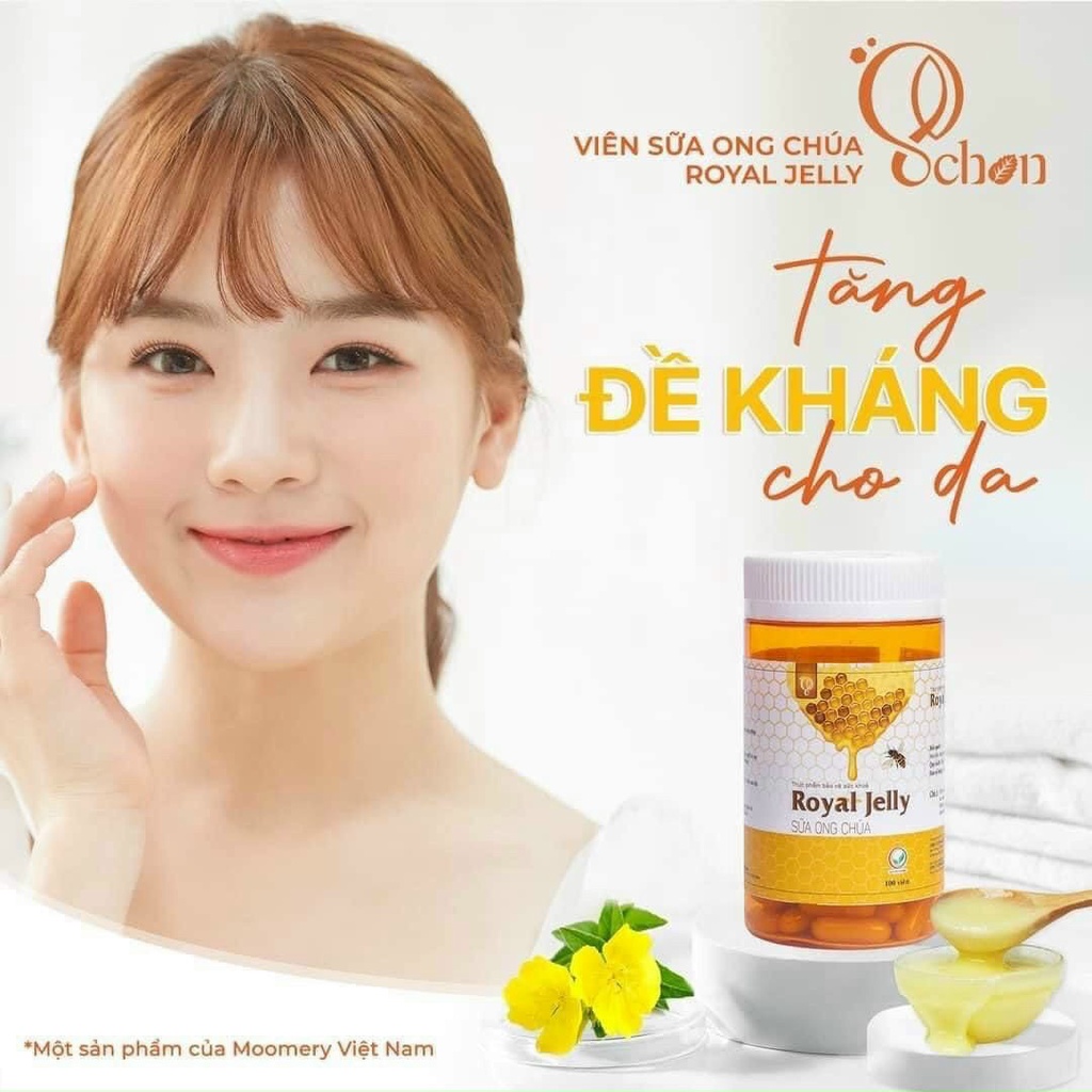 Viên Uống Sữa Ong Chúa Royal Jelly Schon (Sữa ong chúa 100 viên) [Uy Tín+Chính Hãng+Date mới]