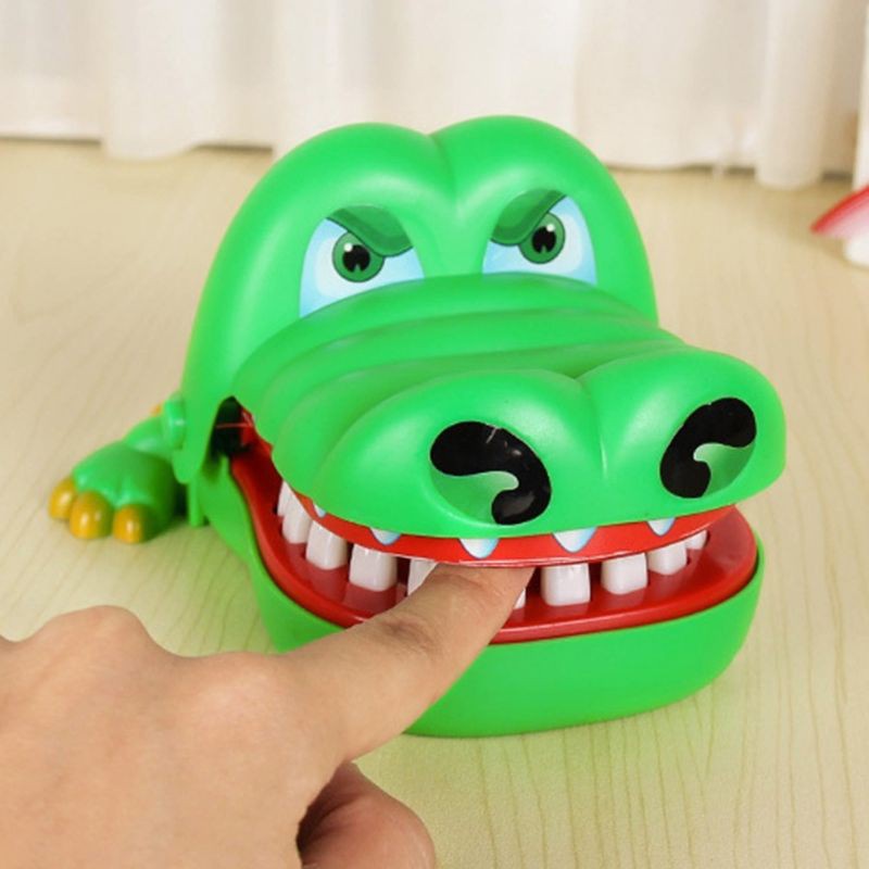 Cỡ Lớn Đồ Chơi Khám Răng Cá Sấu, Cá Sấu Cắn Tay Chất Lượng Cao