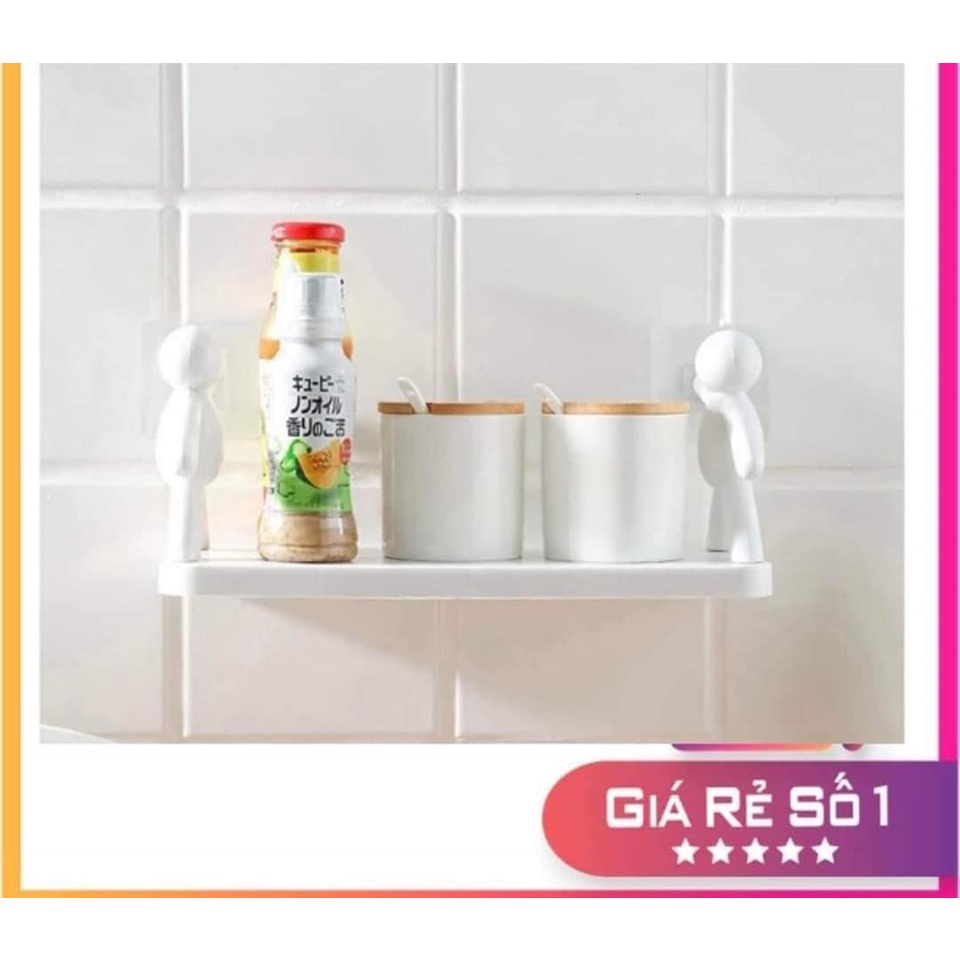 Kệ nhà tắm nhà bếp dán tường siêu dính trong nhà tắm, nhà bếp tiện dụng