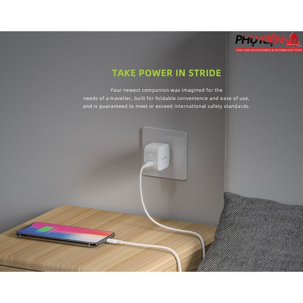Củ Sạc Nhanh USB-C 20W, Hàng Nhập Khẩu, Bảo Hành 12 Tháng