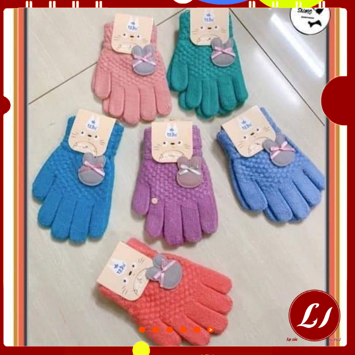 GANG TAY LEN TRẺ EM dày dặn, giữ ấm cho bé 1-6 tuổi