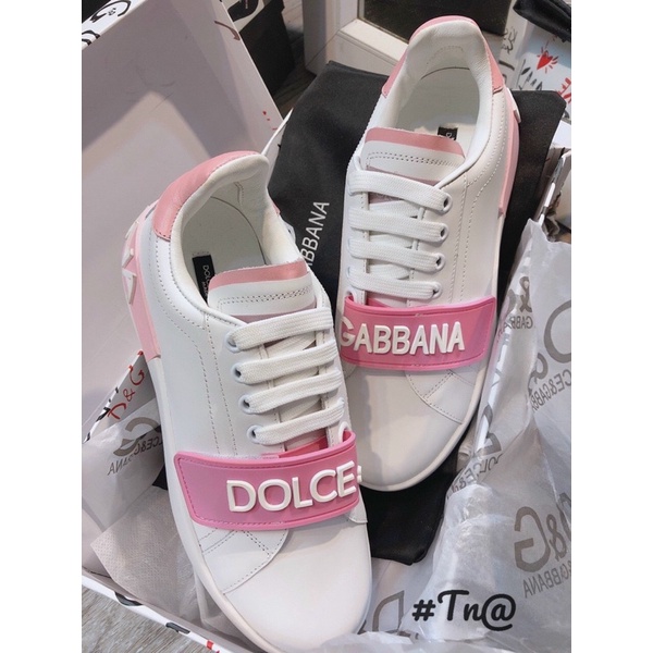 Giày Thể Thao DG Nữ Màu Hồng Hàng Fullbox Hoa, Bill