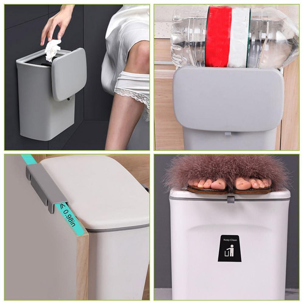 Thùng Rác 7L / 9L Gắn Tường Thiết Kế Thời Trang Tiện Dụng