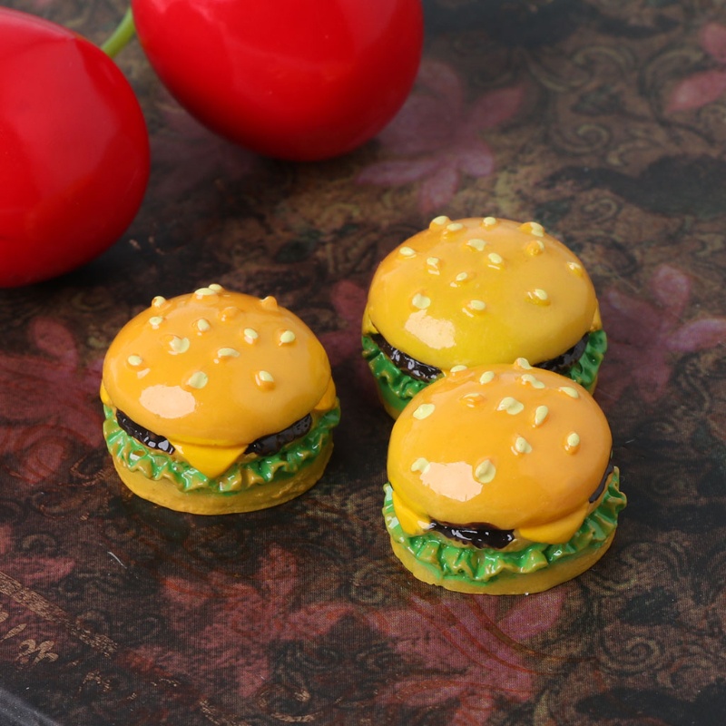 Mô Hình Hamburger Bằng Nhựa Resin Chất Lượng Cao Cho Nhà Búp Bê