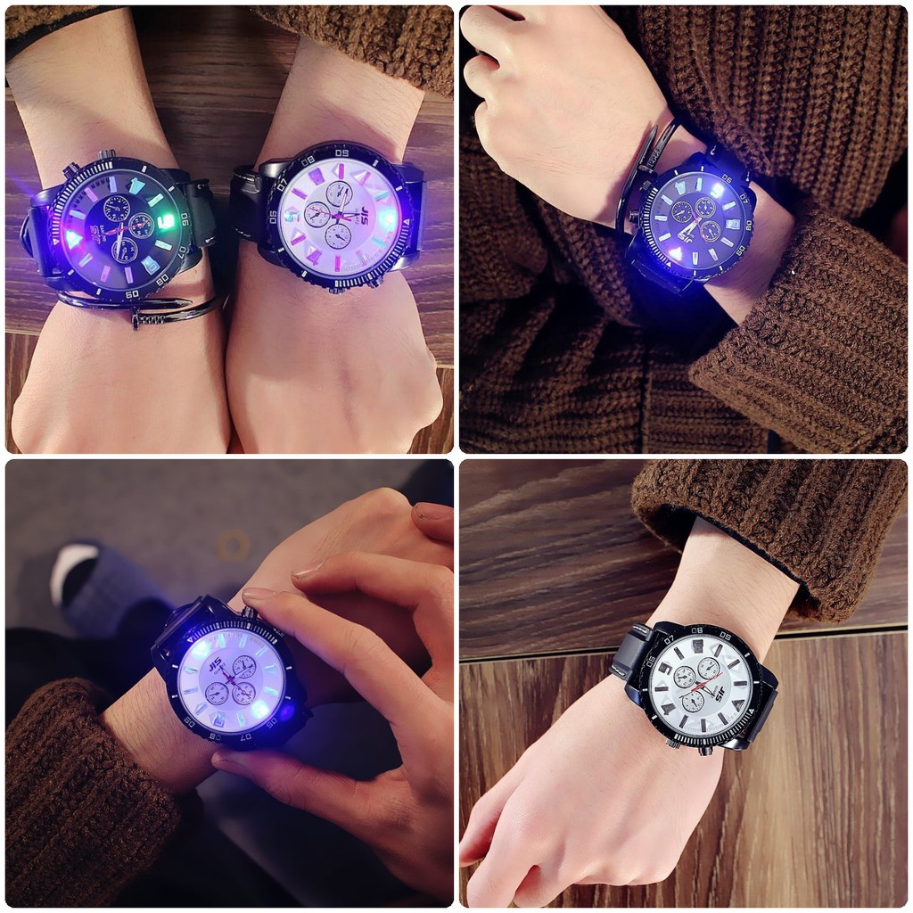 ĐÔNG HỒ NAM JIS PHÁT SÁNG DÂY DA
