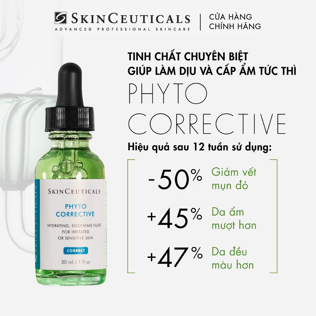 SkinCeuticals Phyto Corrective Gel 30ml - Tinh Chất Cấp Ẩm, Làm Dịu Da, Giảm Đỏ, Mờ Thâm Fullsize