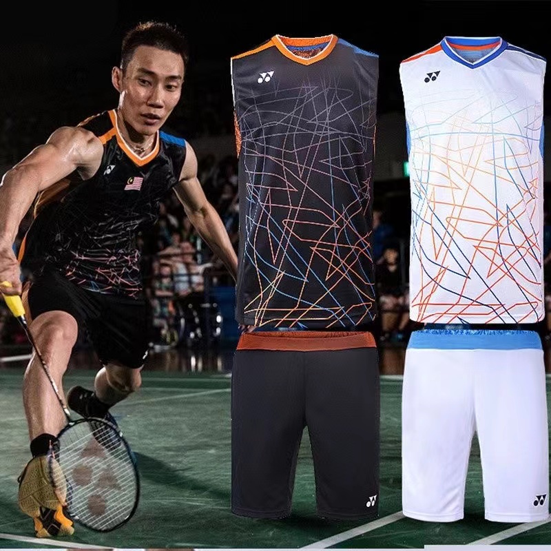 Áo Thun Ba Lỗ Tay Ngắn Đồng Phục Cầu Lông Cho Nam Nữ Lee Chong Wei