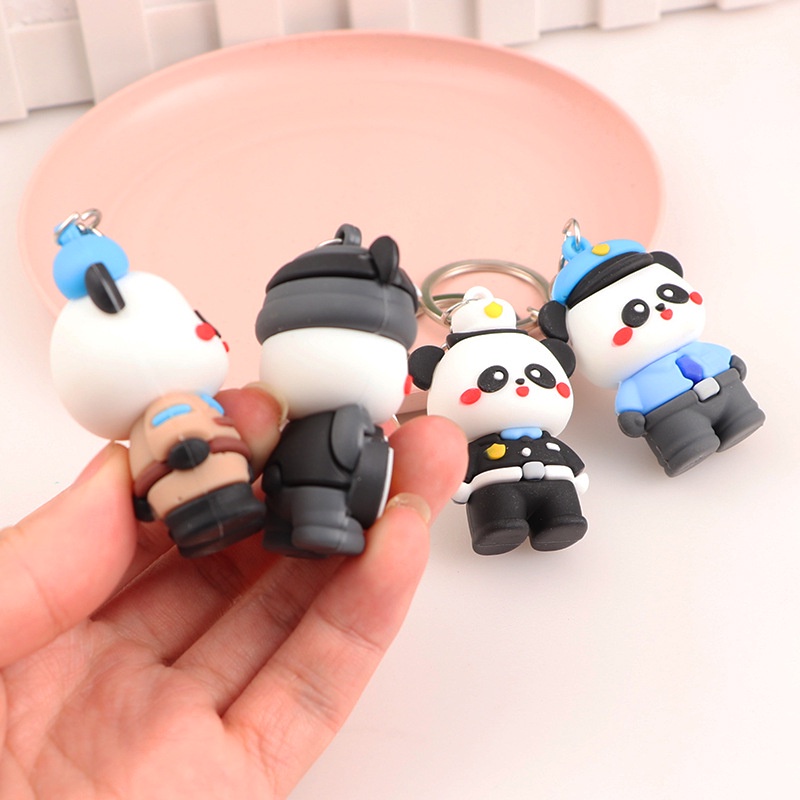 Móc khóa gấu trúc đen trắng