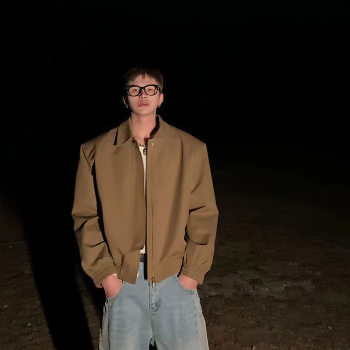 Áo Khoác Dáng Rộng Thời Trang Mùa Thu Phong Cách Hàn Quốc Cho Nam Giới