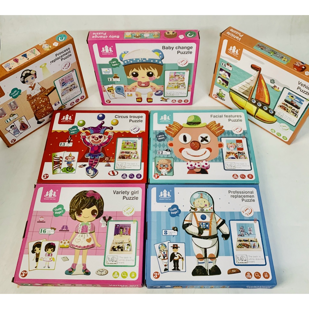 Bộ Ghép Hình Nam Châm Nhiều Chủ Đề Cho Bé Vui Chơi Sáng Tạo