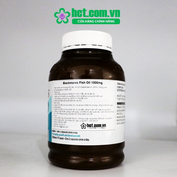 Dầu Cá Blackmores Fish Oil 1000mg Lọ 400 Viên