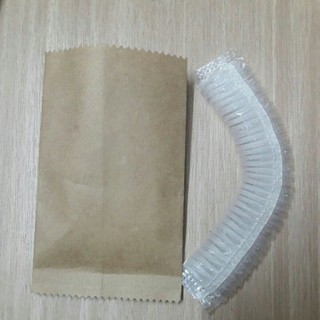 Chụp tóc con sâu bao bì giấy 100 cái/1 bịch