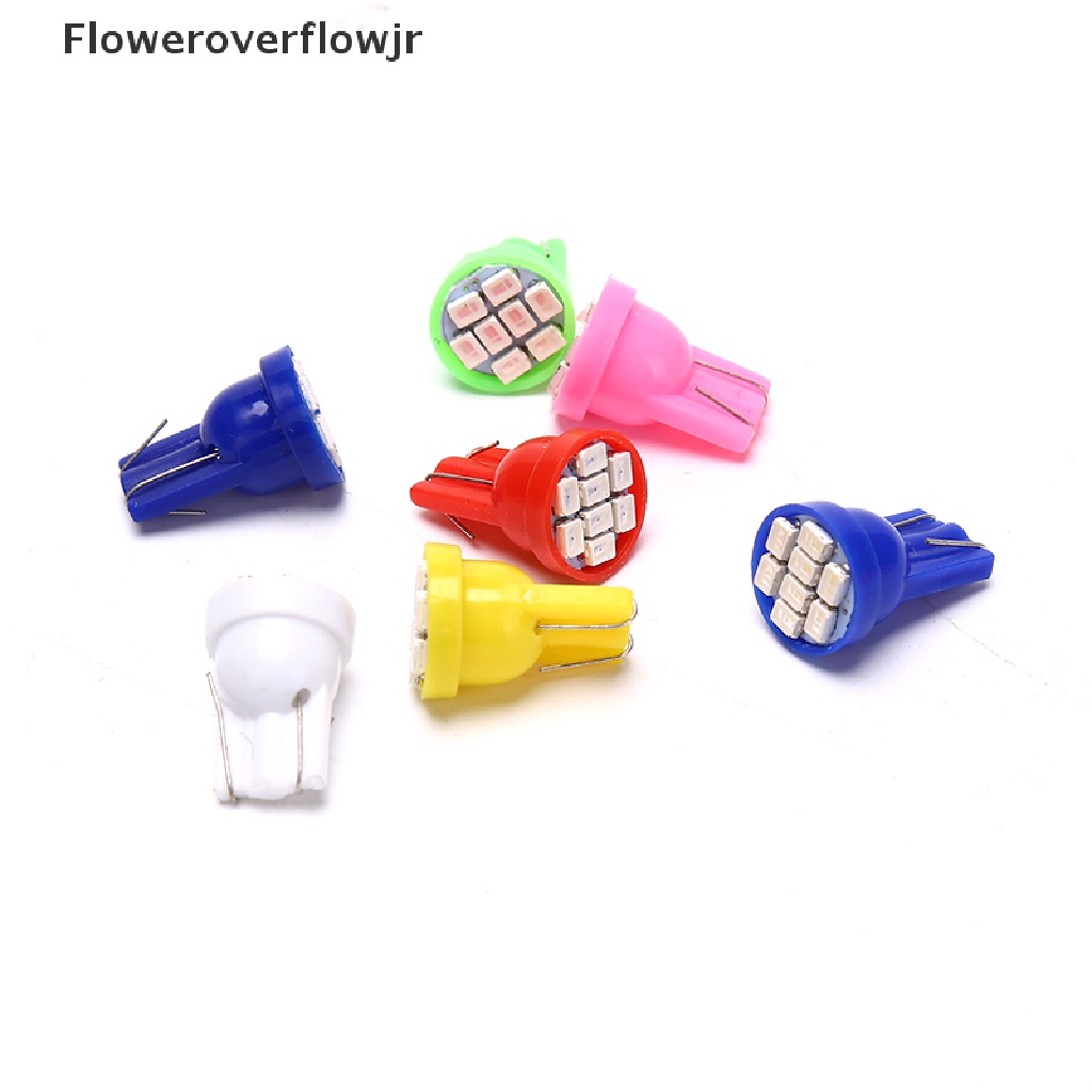 FOJR 10pcs T10 LED W5W car parking light Wedge Bulb auto Dashboard Indicator Lamps DC .