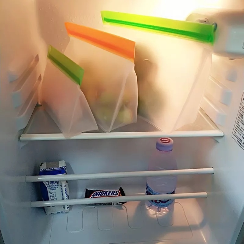 Túi silicone đựng thực phẩm chống rò rỉ đa năng tái sử dụng được