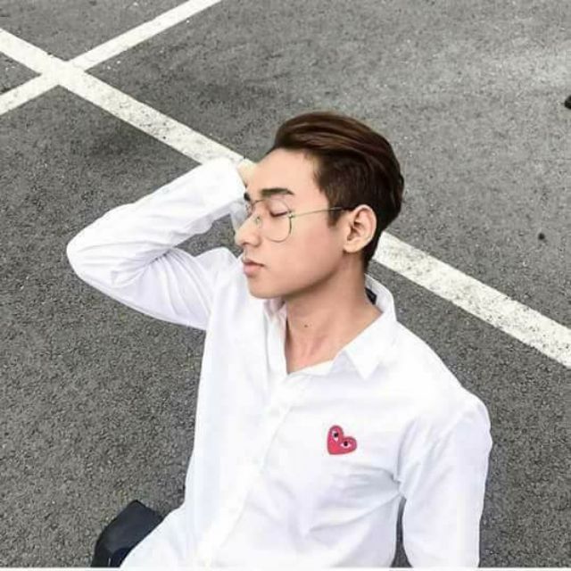 Sơmi tim cổ bẻ form Unisex (ảnh thật) | BigBuy360 - bigbuy360.vn