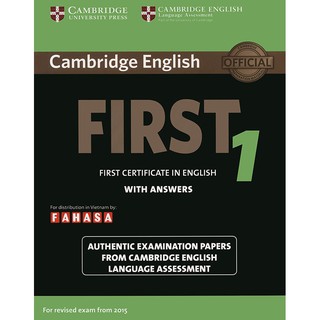 Sách - Cambridge First Certificate in English (FCE) 1