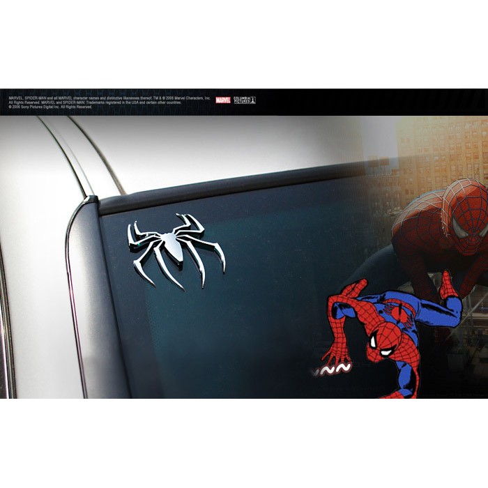 Logo nhện spider man trang trí ô tô xe máy cực chất