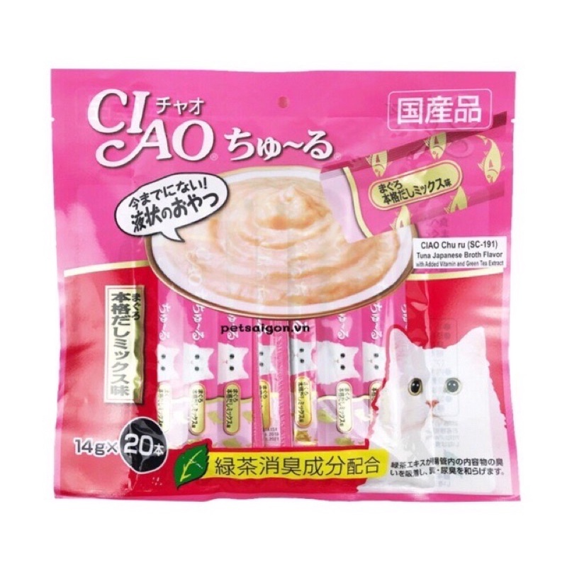 Soup Thưởng Ciao Thái (20 Thanh x 14g) - Súp Thưởng Ciao Thái Lan