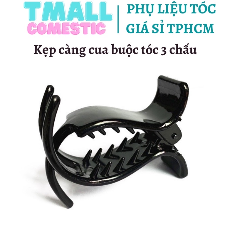 Kẹp càng cua buộc tóc 3 răng giá sỉ nhựa an toàn chắc chắn gọn nhẹ búi nhiều kiểu tóc