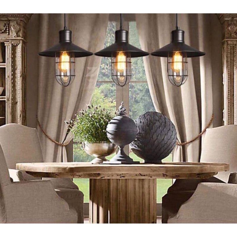 ĐÈN THẢ CHAO SẮT TRÒN Đèn thả chao chống nổ