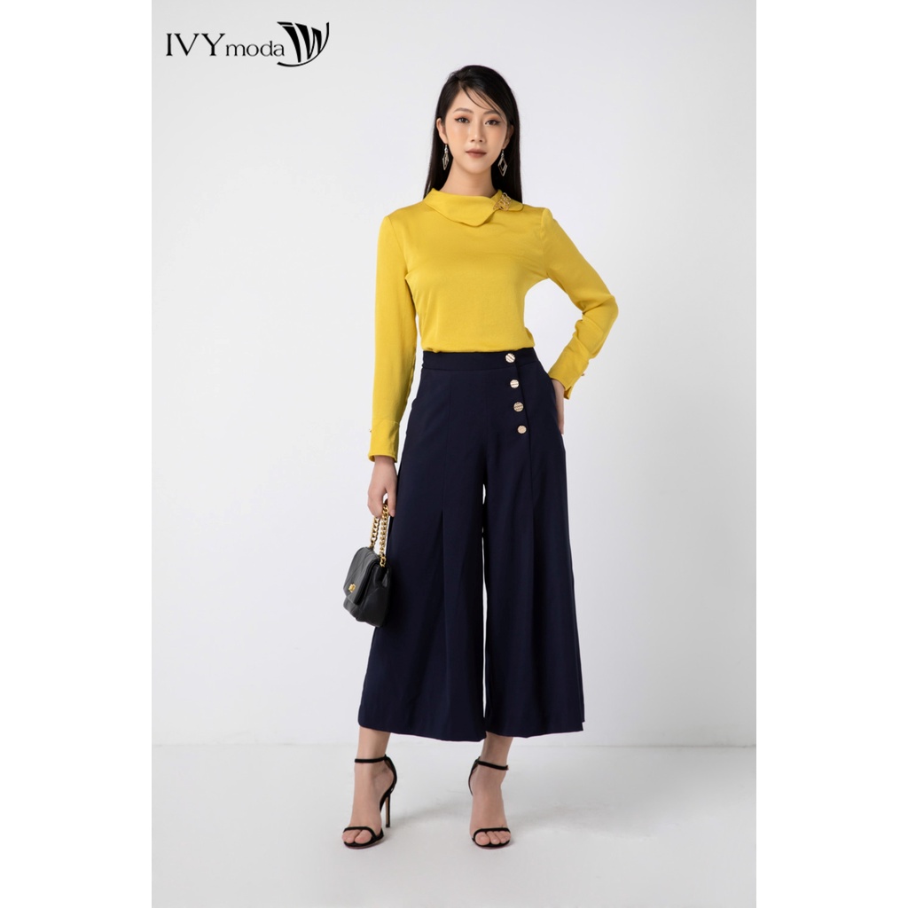 Áo sơ mi nữ kèm phụ kiện IVY moda MS 17M6030