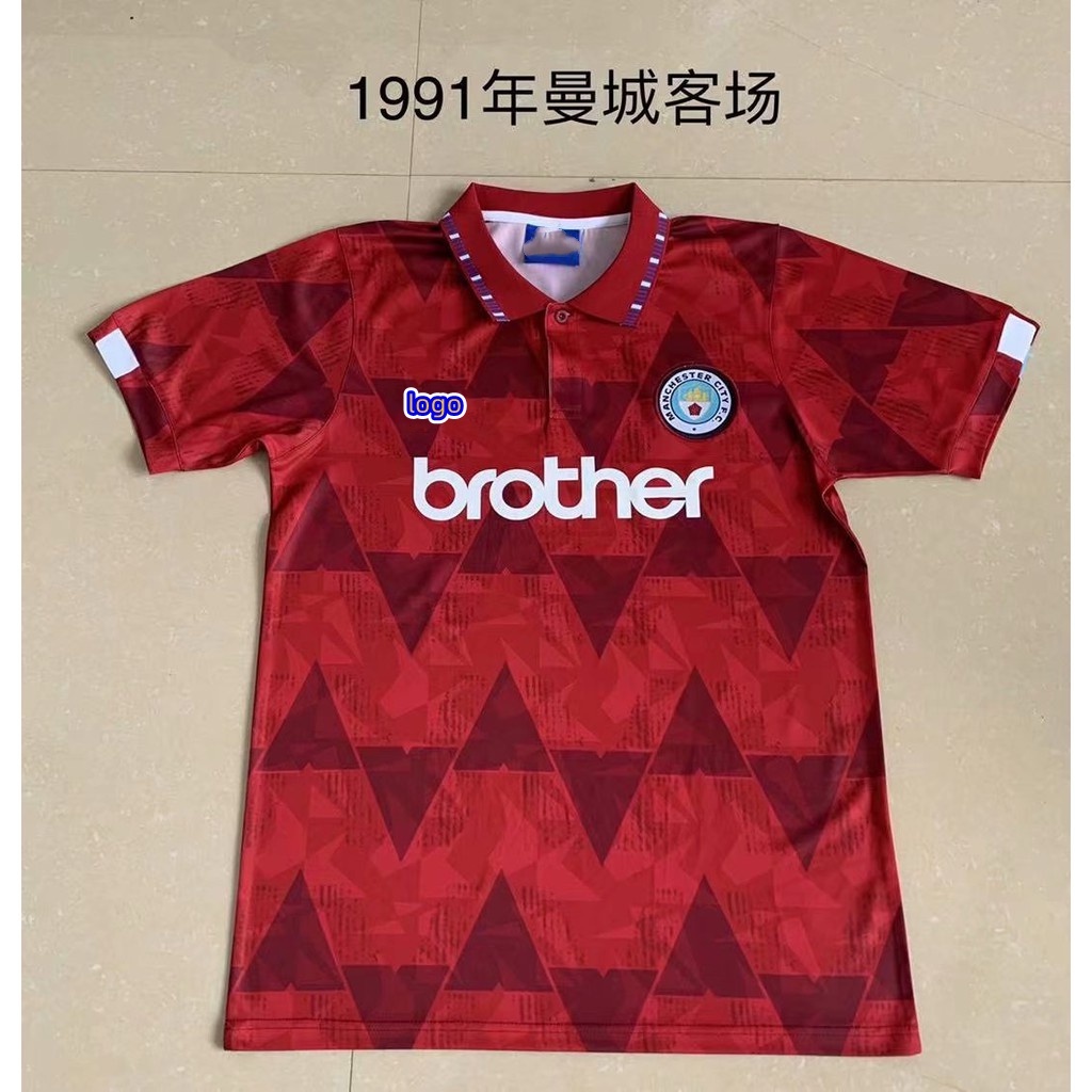 Áo Thun Số 11 12 88 90 94 96 98 99 01 1972 1991 Manchester City jersey
