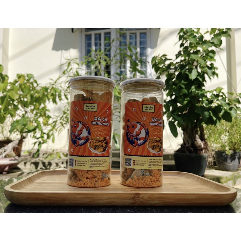 Da cá trứng muối 230g Loại đặc biệt ngon Đồ Ăn Vặt Sài Gòn Đặc Sản