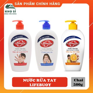 Nước Rửa Tay Lifebuoy Chai 500g Bảo Vệ Vượt Trội, Chăm Sóc Da, Cho Tay Làm Bếp Giá Rẻ