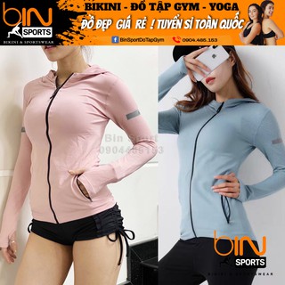 ÁO KHOÁC DỆT KHÔNG ĐƯỜNG TẬP MAY GYM/YOGA/AEROBIC THẤM HÚT MỒ HÔI A066 [ Hỗ Trợ Đổi Trả Miễn Phí ] New Hot