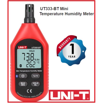(ảnh thật) Máy đo độ ẩm không khí UNI-T UT333/UT333BT Bluetooth màn hình LCD UT333 (ảnh thật)
