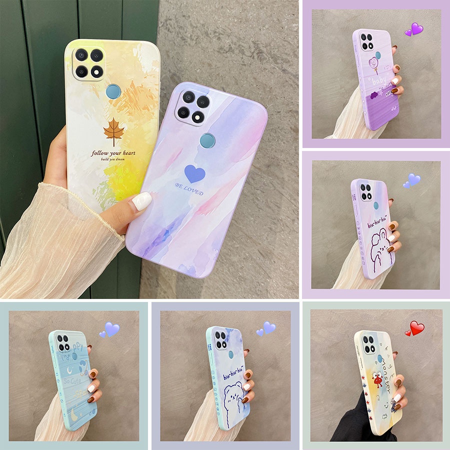 ốp lưng oppo a15 ốp oppo a15 ốp lưng oppo a15s Ốp Điện Thoại Silicone In Hình Tranh Sơn Dầu bts Cho oppo a15 a15s