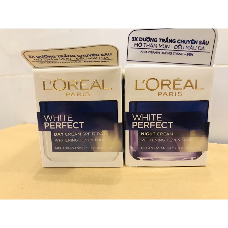 KEM DƯỠNG DA NGÀY/ĐÊM L'OREAL PARIS WHITE PERFECT