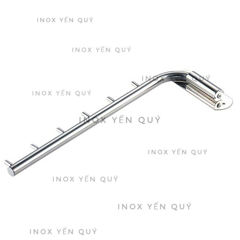 INOX304 THANH TREO QUẦN ÁO GẤP GỌN DÁN TƯỜNG HOẶC KHOAN