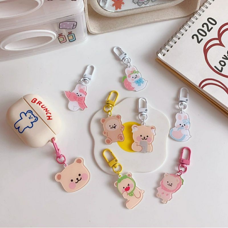 Móc Khóa Keychain, Cài Airpod [GIÁ TÔT] Hình Hoạt Hình Xinh Xắn BiTi Mk444